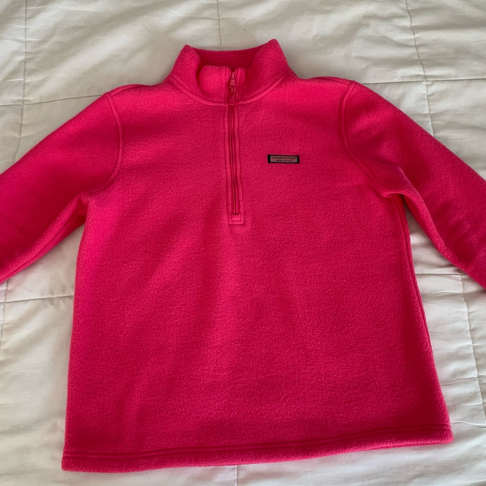 Vineyard Vines Pink fleece Pullover
